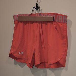 Under Armour Women's Bright Orange Athletic Shorts
